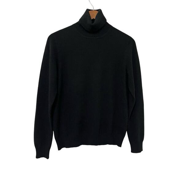 Repeat Cashmere Turtleneck Sweater Size M EU 40 Black Quiet Luxury Old Money - Picture 1 of 5